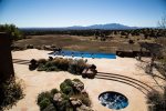 View of the Galisteo Mesa from the Pool